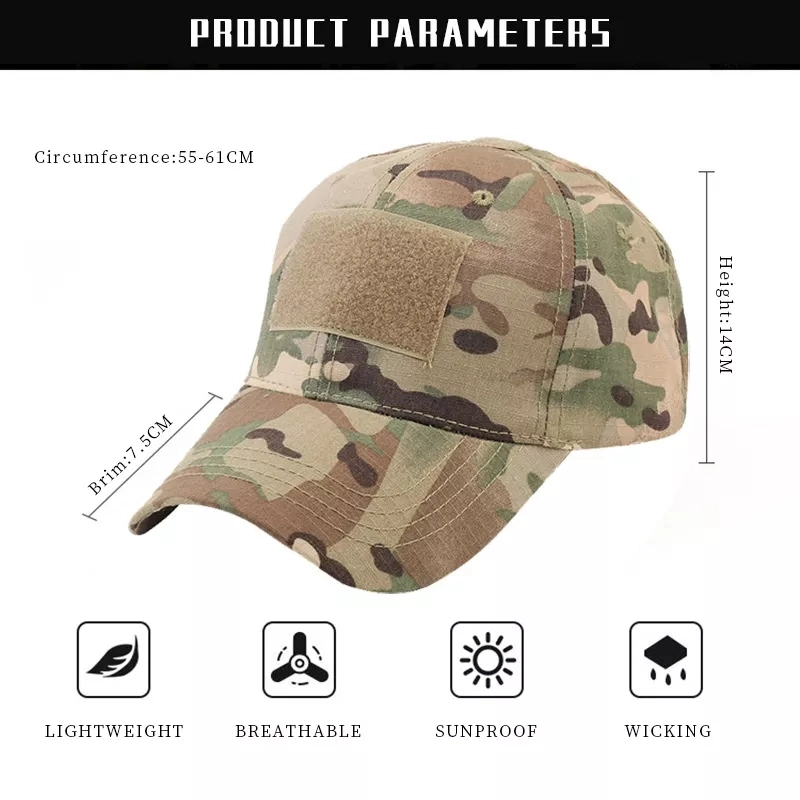 Women Men Tactic Hat Caps Tactical Baseball Sport Cap