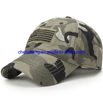 Nuovi uomini USA Flag Camouflage Baseball Army Ricamo Cotone Tattico Snapback Cappello da papà Maschio Sport estivo America Trucker Cap