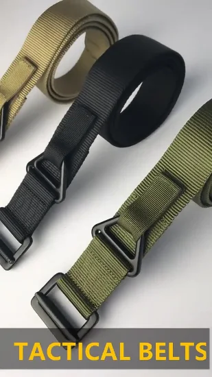 Cintura da combattimento per esterni in stile militare personalizzato regolabile OEM ODM per impieghi gravosi Cinture tattiche in nylon elastico in poliestere con tessitura